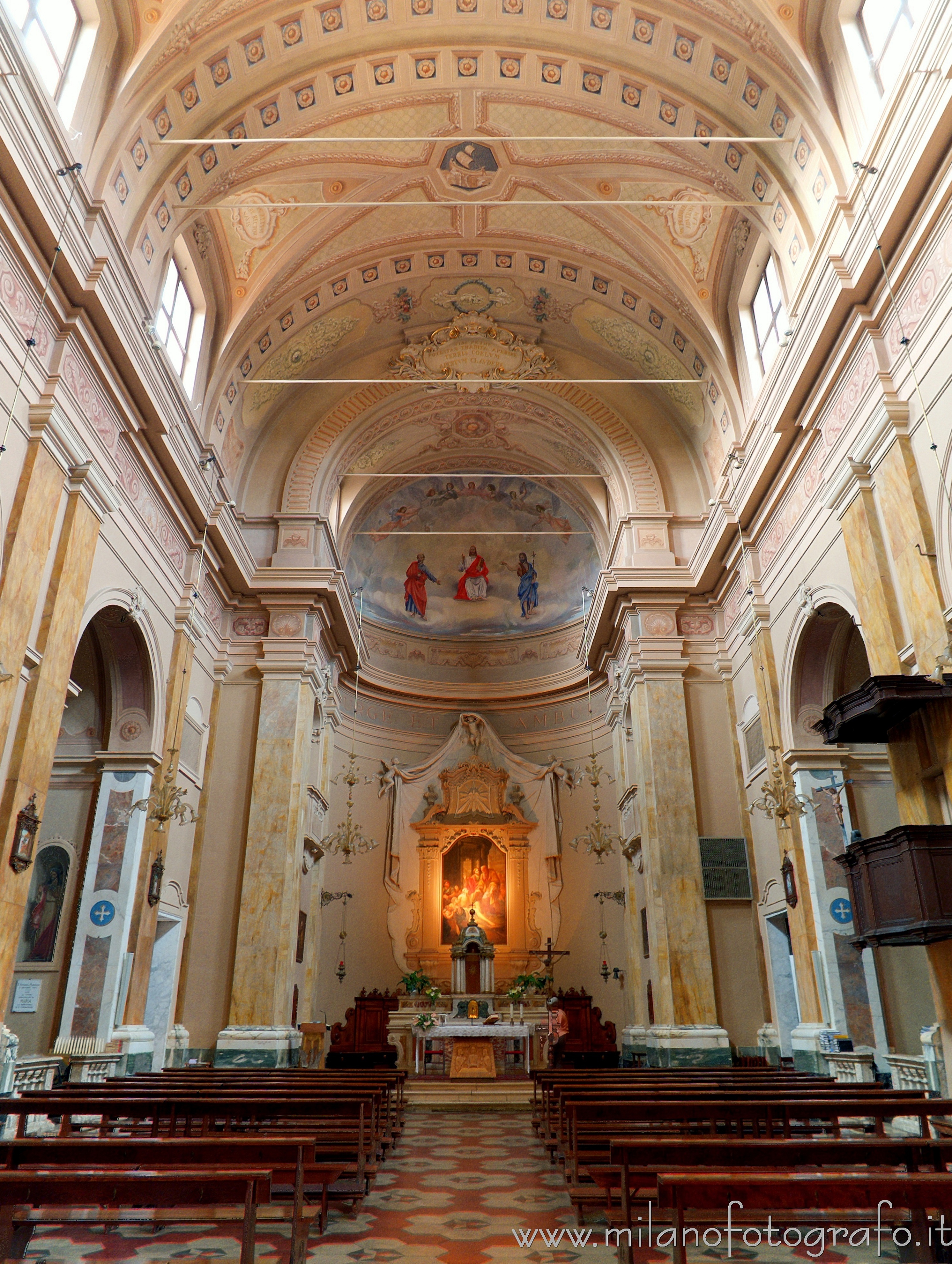 San Giovanni in Marignano (Rimini, Italy) - Interior of the Church of San Pietro